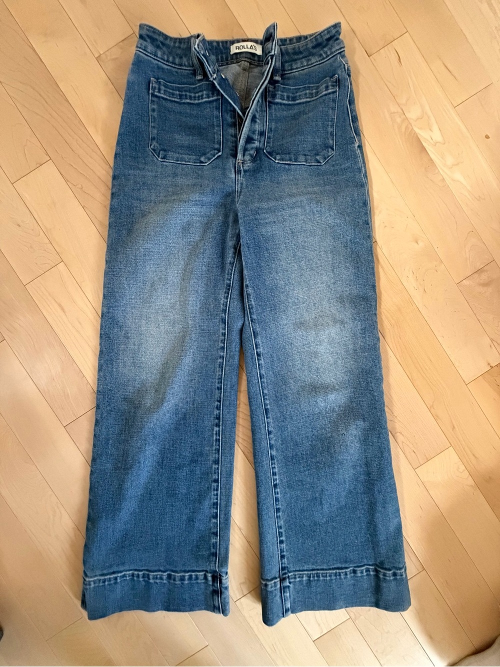 ROLLA'S Men's Straight Leg Blue Denim Jeans